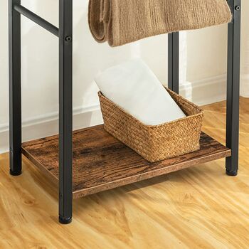 Towel Rail Freestanding Towel Rack Holder Drying Stand, 7 of 9