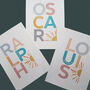 Personalised Positivity Name Prints Typographic Style, thumbnail 7 of 10