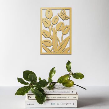 Butterfly Floral Wooden Decor: Botanical Wall Art, 9 of 12