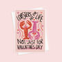 Lobsters Are For Life Illustrated Valentine's Day Card, thumbnail 3 of 3