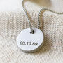 Men's Personalised Steel Disc Pendant Necklace, thumbnail 4 of 7