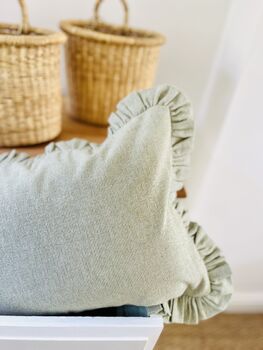 Reversible Floral Print Cushion, 3 of 3
