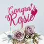 Personalised Congratulations Cake Topper, thumbnail 2 of 6