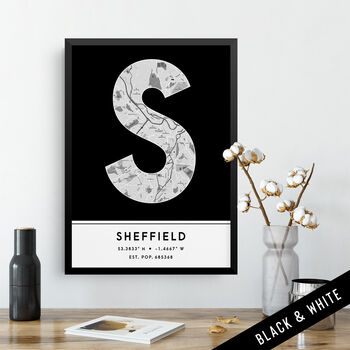 Sheffield City Map Wall Art Print, 2 of 9