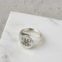 Personalised Sterling Silver Initial Signet Ring, thumbnail 1 of 5