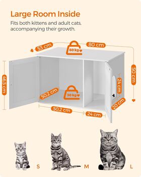 Hidden Cat Litter Box Enclosure Cabinet, 2 of 8