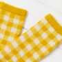 Gingham Knitted Wrist Warmers, thumbnail 5 of 10