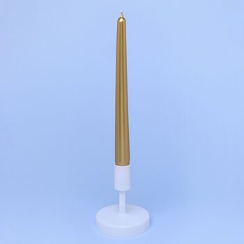 G Decor Velaré Golden Hour Set Of Two, 10 Or 20 Tall Hand Finished Opaline Dinner Candles And Taper Candles, 3 of 3