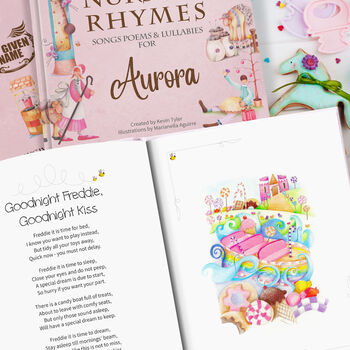 Nursery Rhymes And Personalised Poems In Adorable Pink, 6 of 9