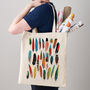 Feathers Canvas Tote Bag, thumbnail 4 of 4