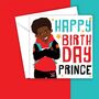 Prince Black Boy Birthday Card, thumbnail 1 of 5