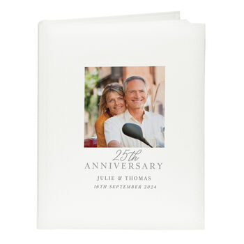 Personalised 25th Anniversary Traditional Photo Album, 3 of 4