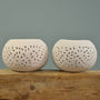 Set Of Two Porcelain Lace Solar Table Lights, thumbnail 1 of 1