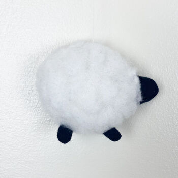 Fluffy Sheep Nursery Wall Hanging, 2 of 4
