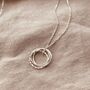 Sterling Silver Russian Ring Necklace, thumbnail 3 of 8