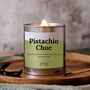 Pistachio Choc Wood Wick Candle Dubai Chocolate Pistachio Scented, thumbnail 1 of 7