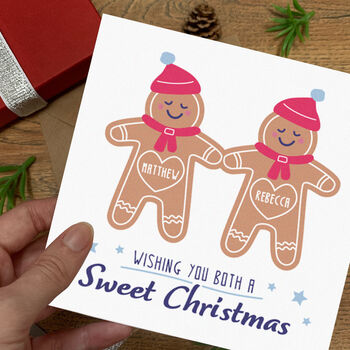 Gingerbread Couple Christmas Card, 2 of 3
