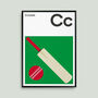 Cricket Posters And Prints, Colourful Wall Art, thumbnail 2 of 5