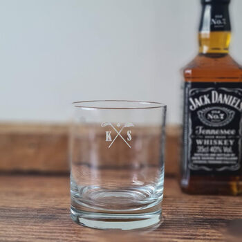 Personalised Engraved Golf Whisky Glass, 2 of 9
