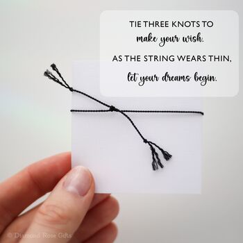 Cat Mum Wish Bracelet – Sterling Silver Charm And Silk Cord, 6 of 7