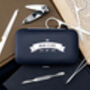 Men's Navy Manicure Nail Tool Set In Gift Box, thumbnail 1 of 4