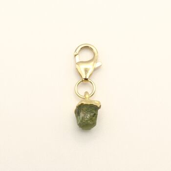 Peridot Owner Necklace And Pet Collar Charm Set, 6 of 7