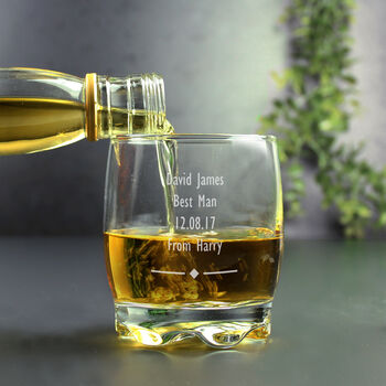 Engraved Whiskey Glass, 3 of 7