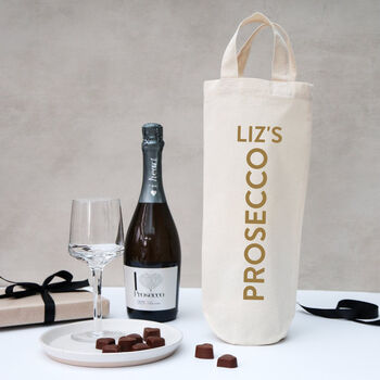 Personalised Prosecco Bottle Gift Bag, 4 of 4