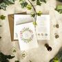 Spring Flowers Folded Wedding Invitation Suite, thumbnail 3 of 9