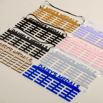 Multicolour Personalised Medal Hanger, 3 of 12