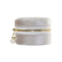 Small Round Velvet Jewellery Box With Pearl Detail, thumbnail 3 of 10