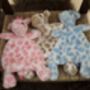 Embroidered Soft Blue Giraffe Comforter Toy, thumbnail 4 of 7