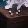 Sterling Silver Tiny Marquise Cz Screw Back Earrings, thumbnail 3 of 12