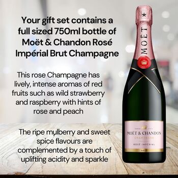 Vino Coco Moët And Chandon Pink Champagne And Truffles Gift Set, 2 of 8