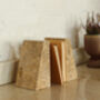 Luxury Natural Stone Marble Wedge Bookends, thumbnail 1 of 3