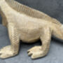 Hand Carved Wood Iguana Figurine 30cm Wood Animal Gift, thumbnail 8 of 12