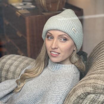 Spearmint Ladies Fashion Beanie Hat, 4 of 5