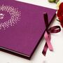 Burgundy Purple Wedding Guest Book, thumbnail 2 of 5