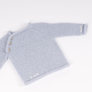 Blossom Baby Jumper Knitting Kit, 2 of 12