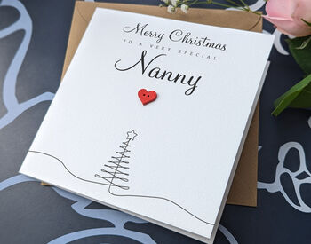 Personalised Handmade Christmas Card For Special Nan, 4 of 4