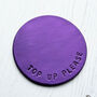 Personalised Leather Anniversary Gift Coaster For Home, thumbnail 7 of 7
