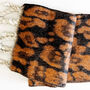 Chunky Leopard Brushed Blanket Winter Scarf, thumbnail 8 of 12