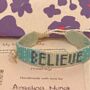 'Believe' Japanese Bead Bracelet, thumbnail 2 of 2