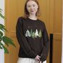 Embroidered Mystical Woodland Tree Sweater, thumbnail 1 of 5