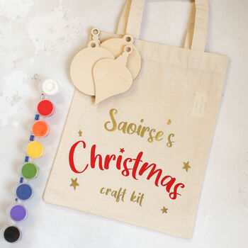 Personalised Christmas Bauble Craft Kit, 2 of 4