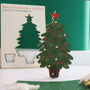 Pop Out Wooden Christmas Tree Card, thumbnail 7 of 8