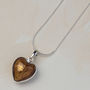 Handmade Silver Murano Glass Heart Pendant, thumbnail 8 of 12