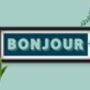 Framed Bonjour Typography Print, thumbnail 7 of 8