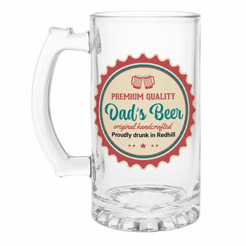 Personalised Beer Tankard With Name And Town, 6 of 6