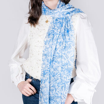 Bunny Blues Lightweight Scarf, 2 of 4